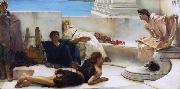 Alma-Tadema, Sir Lawrence A Reading from Homer (mk23) Germany oil painting artist